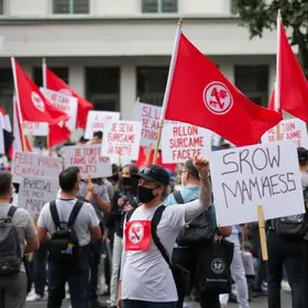 greve dos funcionários da Urbam