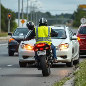 motociclista sem habilitação