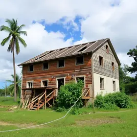 Prefeitura remove madeiras de prédio abandonado