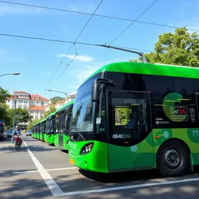 ônibus 100% elétricos
